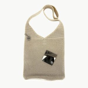 Vintage Y2K NWOT The Sak Crochet Knit Hobo 120 Shoulder Purse | OS | Cream
